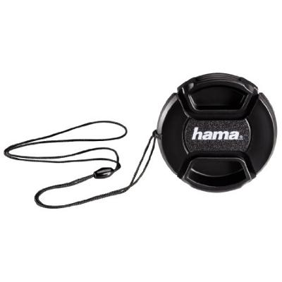 Hama Lensdop voor 72 mm lens, veiligheidskoord, smart snap, zwart