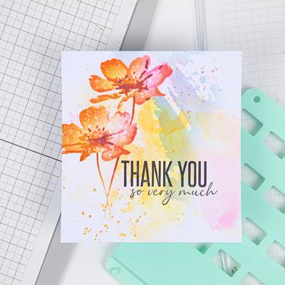 Sizzix • layered stencil flowers