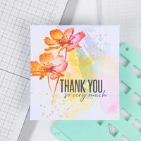 Sizzix • layered stencil flowers - thumbnail
