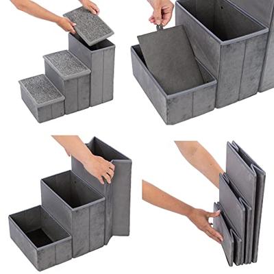 Trixie hondenmand huis harvey met trap grijs / wit 119x50x47 cm