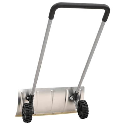 VidaXL Sneeuwschep met uitschuifbaar handvat 61 cm bladstaal zilver - thumbnail