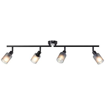 Brilliant Zwarte plafondlampLoralie 4-lichts - 99850/93