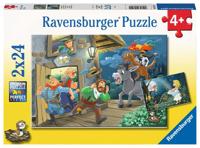 Ravensburger - sprookjes legpuzzel 2x24 stuks - thumbnail