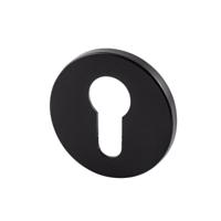 Hardbrass Cilinderrozet Shuffle rond 5mm - zwart - thumbnail