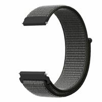 Garmin Vivoactive 4 / 4L - Sport Loop nylon bandje - Donkergroen met grijze band - thumbnail