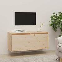 Wandkast 80x30x35 cm massief grenenhout - thumbnail
