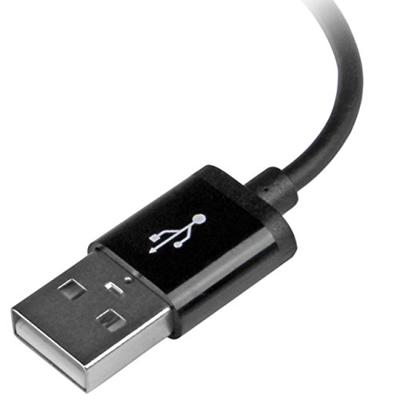StarTech.com 15 cm korte zwarte Apple 8-polige Lightning-connector-naar-USB-kabel voor iPhone / iPod / iPad