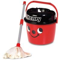 Numatic Little Helper Little Henry Mop en Emmer Rood - thumbnail