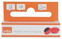 Magneet nobo 13mm rood 10 stuks - thumbnail