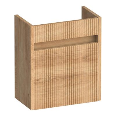 Brauer Adore Wavy Fonteinkast - 40 cm - 1 Deur - Greeploos - Rechtsdraaiend - Forest Tan