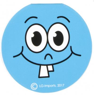 LG Imports memoblok smiley 8 cm blauw LG Imports memoblok smiley 8 cm blauw