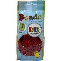 NABBI Strijkkralen, afm 5x5 mm, gatgrootte 2,5 mm, medium, wijnrood (32239), 1100 stuk/ 1 doos - thumbnail