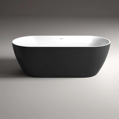 Vrijstaand Bad Sanilux Moon 180 cm Zwart Wit Vrijstaand Bad Sanilux Moon 180 cm Zwart Wit