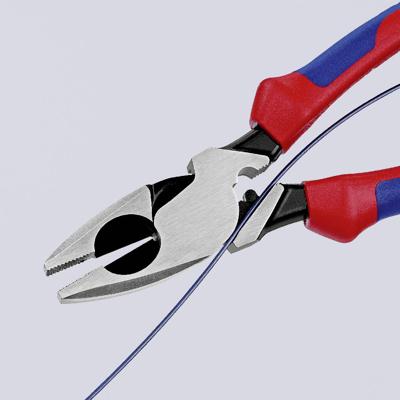 Knipex Kracht-kombitang "Lineman's Pliers" Amerikaans model | Meer-componentengrepen | Zwart geatramenteerd | Lengte 240 mm - 09 12 240 Knipex Kracht-kombitang "Lineman's Pliers" Amerikaans model | Meer-componentengrepen | Zwart geatramenteerd | Lengte 240 mm - 09 12 240