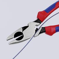 Knipex Kracht-kombitang "Lineman's Pliers" Amerikaans model | Meer-componentengrepen | Zwart geatramenteerd | Lengte 240 mm - 09 12 240 - thumbnail