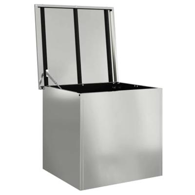VidaXL Buitenopslagdoos zilver 55 x 50,5 x 50 cm staal VidaXL Buitenopslagdoos zilver 55 x 50,5 x 50 cm staal