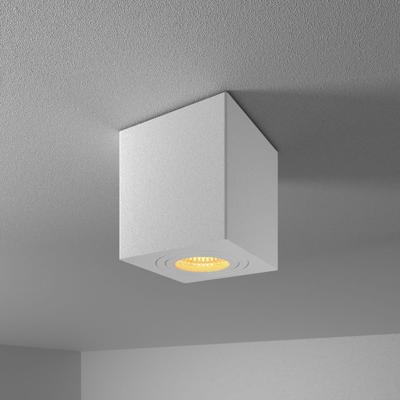 Gibbon LED opbouwspot - Vierkant - 4 watt 345 lumen - 2700K warm wit - GU10 - IP65 badkamer opbouwspot - Voor binnen- en buitengebruik - Wit Gibbon LED opbouwspot - Vierkant - 4 watt 345 lumen - 2700K warm wit - GU10 - IP65 badkamer opbouwspot - Voor binnen- en buitengebruik - Wit