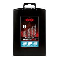 RUKO 259215RO HSS-G Spiraalboorset 25-delig DIN 338 Drievlakkige schacht 1 set(s) - thumbnail