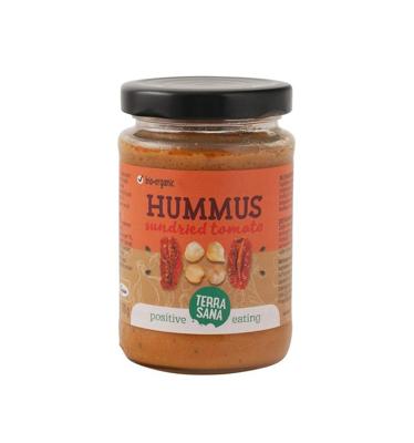 TerraSana Hummus spread zongedroogde tomaat bio 190 Gram