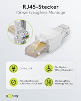 Intellinet Kabel Intellinet gereedschapsloze RJ45-stekker modulaire RJ45-stekker geen krimpgereedschap nodig 790482 Kleurcodering, Knikbeschermingsmof, - thumbnail
