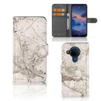 Nokia 5.4 | Bookcase | Marmer Beige - thumbnail