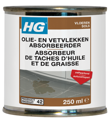HG olie & vetvlek absorbeerder 250 ml HG olie & vetvlek absorbeerder 250 ml