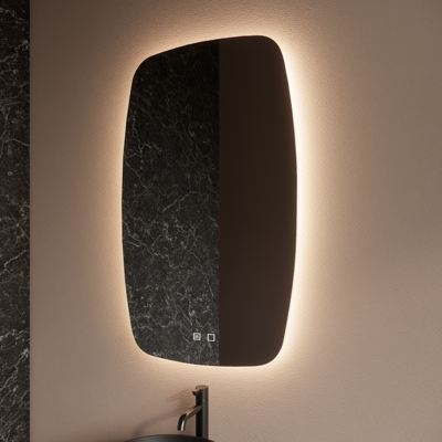 Badkamerspiegel BWS Torea 60x100cm Verticaal LED Badkamerspiegel BWS Torea 60x100cm Verticaal LED