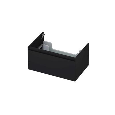 INK - Onderkast 1 Lade Greeploos Gelakt 45gr - 700x450x350 Mm - Mat Zwart
