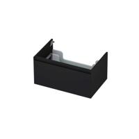 INK - Onderkast 1 Lade Greeploos Gelakt 45gr - 700x450x350 Mm - Mat Zwart - thumbnail