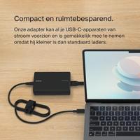 Belkin Connect 100W Power Delivery USB-C Core GaN-voedingsadapter, snellaadadapter met universele USB-C-compatibiliteit, kabel van 2,5 m, voor gamingapparaten, MacBook Pro, pc-laptops en Chromebook - thumbnail