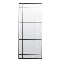 Light & Living Spiegel 'Rincon' 183 x 77cm, kleur Mat Zwart - thumbnail