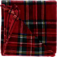 Unique Living plaid torsten 200x150cm geruit rood - thumbnail
