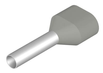 Weidmüller 9018860000 Dubbele adereindhulzen 10 mm² Deels geïsoleerd Ivoor 100 stuk(s)