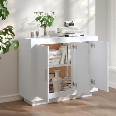 Dressoir 92x35x75 cm bewerkt hout wit