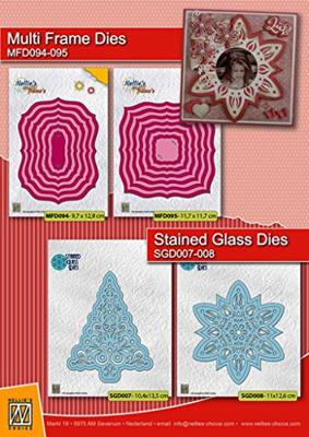 Nellie's Choice • multi frame dies kerstframes 12st.