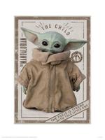 Kunstdruk Star Wars - The Mandalorian - The Child 30x40cm - thumbnail