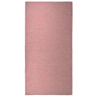 VidaXL Buitenkleed platgeweven 100x200 cm rood - thumbnail