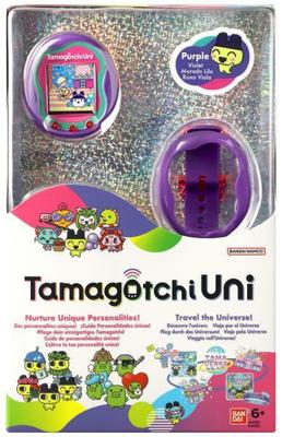Bandai - Tamagotchi Uni - Tamagotchi verbonden met horlogeband - Virtueel huisdier - Roze model - 43351