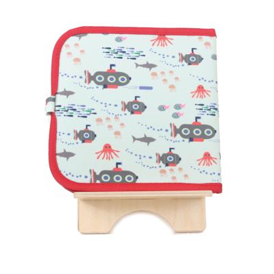 Jaq Jaq Bird krijtboek onderzeeër 20 cm blauw/rood 5 delig