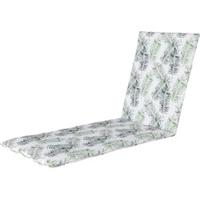 Madison ligbedkussen varens 190 x 60 x 7 cm katoen wit/groen - thumbnail