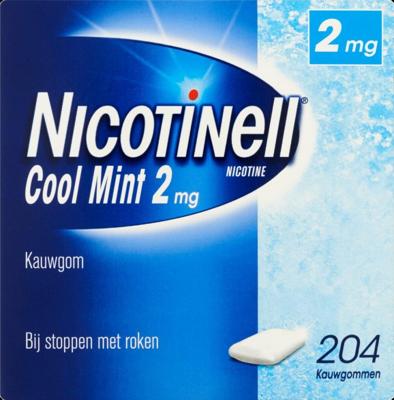 Nicotinell Kauwgum Cool Mint 2 mg - voor stoppen met roken