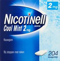 Nicotinell Kauwgum Cool Mint 2 mg - voor stoppen met roken - thumbnail