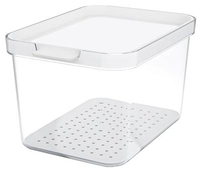 Rotho CAUMA Koelkastorganizer 13.6x18.4x11.3 cm 2.15L Wit/Transparant Rotho CAUMA Koelkastorganizer 13.6x18.4x11.3 cm 2.15L Wit/Transparant