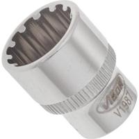 Vigor V1987 Dop (zeskant) Dopsleutelinzetstuk 14 mm 1/4 (6.3 mm) - thumbnail