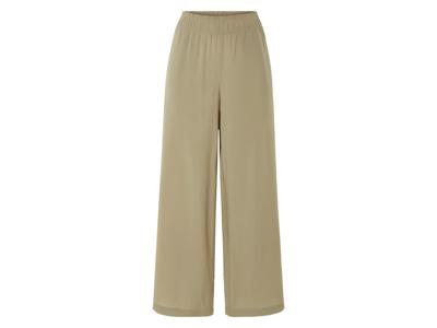 esmara Dames broek - Wide leg (Olijfgroen, L (44/46))