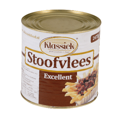 Klassiek stoofvlees blik (2,7kg)