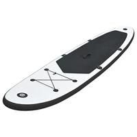 VidaXL Stand-up paddleboard opblaasbaar zwart en wit - thumbnail