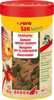 Sera San Nature Vlokvoer 250ml - Bevordert Kleur & Vitaliteit in Siervissen, Zonder Kunstmatige Toevoegingen - thumbnail
