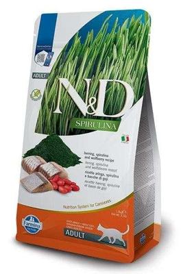 FARMINA N&D Spirulina Herring - droog kattenvoer - 1.5 kg
