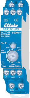Eltako 21100800 DIN-rail dimmer Geschikt voor lampen: Halogeenlamp Blauw Eltako 21100800 DIN-rail dimmer Geschikt voor lampen: Halogeenlamp Blauw